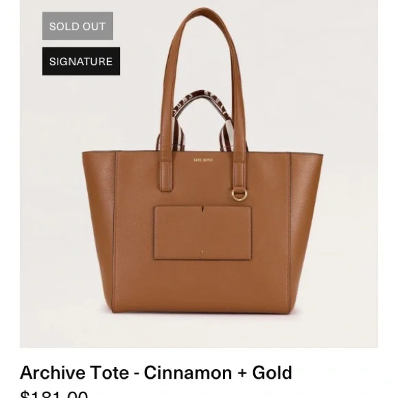 Sans Beast Archive Tote NWT Cinnamon - Picture 9 of 10